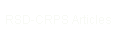 RSD-CRPS Articles